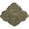 Ekena Millwork Piedmont Ceiling Medallion, Hand-Painted Witch Hazel Crackle, 37"W x 26"H x 1 3/8"P CM37X26PEWHC - alternate 2